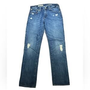 GAP Classic Straight Lightly Distressed 100% Cotton Jeans in a Size 30 x 32